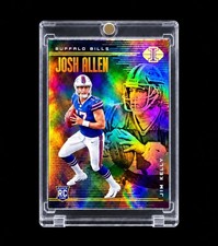 JOSH ALLEN ROOKIE GOLD STAMP FOIL 2018 Panini Dual Rookie RC Card BUFFALO BILLS picture