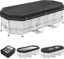 Pool Cover for Above Ground Pools 420D Heavy Duty Oxford Snug Fit Oval picture