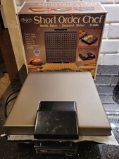 Vintage DAZEY SHORT ORDER CHEF Waffle Baker Sandwich Maker Griddle TESTED WORKS picture