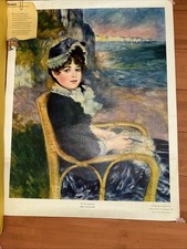 Vintage Pierre Auguste Renoir 'By The Seashore' Metropolitan Museum of Art Repro picture