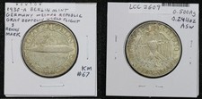 1930-A Germany Graf Zeppelin World Flight 3 Reichsmark KM# 67 6WTO picture