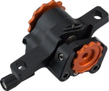 Paul Component Engineering Klamper Disc Caliper, Long Pull, Black with Orange Ad picture