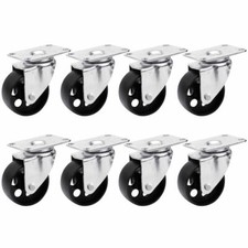 2/4/8pcs Heavy Duty Cast Iron Swivel Casters 3