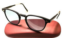 MOSCOT ORIGINALS GENUG Matte Black Gold Metal Plastic Horned Rim Sunglasses NYC picture