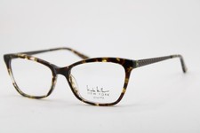 NEW NICOLE MILLER BEDLOW C02 BROWN TORTOISE GUNMETAL AUTHENTIC EYEGLASSES 54-16 picture