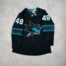 Adidas San Jose Sharks Tomas Hertl #48 Stealth Authentic NHL Jersey NWT picture