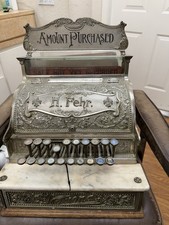 National Cash Register Co. Antique Cash Register Ornate Keypad picture