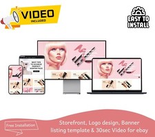 eBay Template, Store design package listing template, With LOGO DESIGN & Video picture