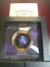 2026 Cameroon Galaxy Stellar Nebula 17.5g Silver Black Proof Coin picture