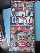 1995 CD 3 Set #1 Country Hits of the 70's Sony Music New Sealed Long Box picture