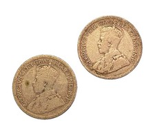 1916 Canada 10C Silver Coin Lot (2) George V KM#20 0.925 Fineness picture