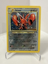 Pokemon TCG Neo Discovery Scizor 10/75 Holo Rare (Damaged) picture