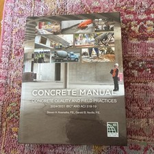 Concrete Manual: Concrete Quality and Field Practices 2024/2021 IBC,  ACI 318-19 picture