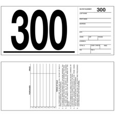 2- Part 1-300 Auction Bid Card with Stub No. 1-300 picture