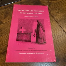Future Life According to Orthodox Teaching Constantine Cavarnos Rare 1985 Pink picture