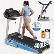 4.0HP Treadmill with Auto Incline, Foldable Treadmill 400+ lb Capacity for Home picture