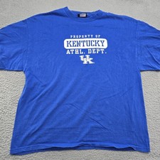 Vintage JanSport Kentucky Wildcats Shirt Mens XL Blue Short Sleeve picture