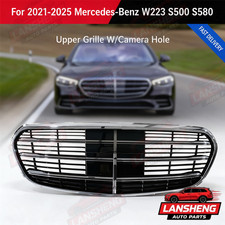 For 2021-2025 Mercedes-Benz W223 S500 S580 Front Upper Grille W/Chrome Trim picture