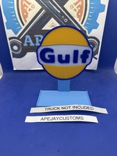 custom gulf stand 1/64 diecast display Hot wheels Hw Matchbox m2 picture