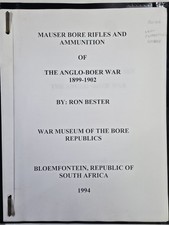 Mauser Bore Rifles Ammunition Anglo-Boer War 1899-1902 Ron Bester South Africa picture