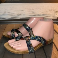 Womens Think Julia Toe Loop Mosiac Sandals EU 36 US 5 picture