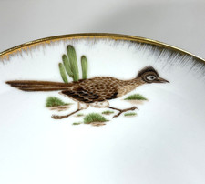Vintage Arizona Souvenir Plate Featuring Road Runner Birds 10.25