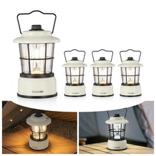 Consciot CL1 Mini Dual Light Sources LED Lantern, Retro Style 4 Pack, White picture