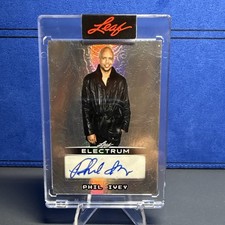 Leaf 2026 Sports Heroes Phil Ivey Silver Prismatic #BA-PI1 /9 Auto picture