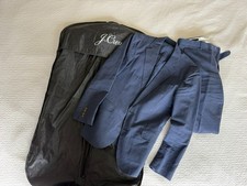 J.Crew Ludlow Slim Fit Suit Men’s 36S Blue Somelos Linen Blend and 30x30 Pants picture