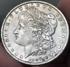1889 $1 Silver Morgan Dollar BU Details picture