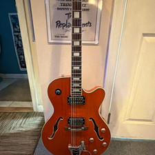 Orange Hollow Body Epiphone Swingster Guitar picture
