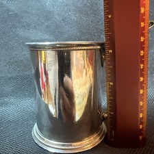 Gorham Coin Silver Baby Christening Cup From The 19th Century.  Great Piece 1858 picture