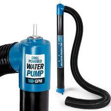 TEMCo Drill-Powered Water Transfer Pump 160 GPM Cordless Anti-Clog Made in USA picture