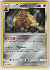 Holo Alolan Dugtrio 87/149 Holo Rare SM Base Set Near Mint picture