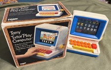 vintage 1984 “TOMY TUTOR” PLAY COMPUTER TOY w/ORIGINAL BOX works great TESTED picture