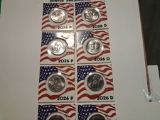 LATEST QUARTERS ARE AVAILABLE SET OF ALL 8 CURRENT ISSUES2026 P+D UNCIRCULATED  picture