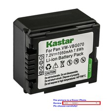 Kastar VW-VBG070 Replacement Battery Pack for Panasonic VW-VBG070A VW-VBG070-K picture