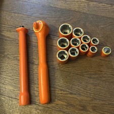 Cementex IR12-LC 13pc 1/2” Drive Insulated Ratchet Socket Set 1000V USA NICE SET picture