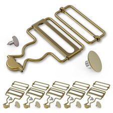 6 Sets Metal Overall Buckles Replacement Overall Clasp Clips for Bib Pants picture