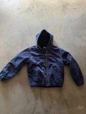 Stussy Men's Small Navy Corduroy Hooded Jacket picture