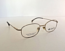 NEW COLUMBIA C01 GOLD Nickel Free Titanium Eyeglasses 55-19-140 FRAMES ONLY picture