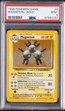 1999 POKEMON GAME #9 MAGNETON-HOLO PSA 9 picture