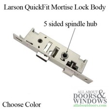 Larson QuickFit 5 Sided Spindle Mortise Lock Body NO Trim Choose Color picture