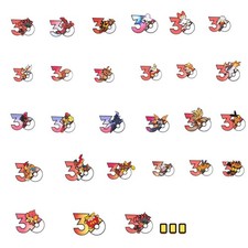 Pokémon TCG 30th Anniversary Fridge Magnet Fire Type Chinese Exclusive 2026 picture