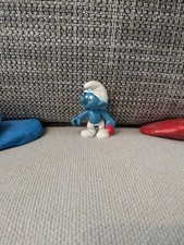 HIGHLIGHT Smurf gas station attendant TOP variant WITHOUT shirt 100% ORI smurfs Smurfs F08 picture