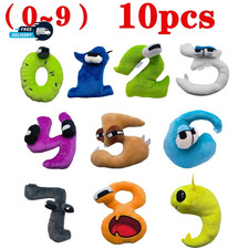 10Pcs 0-9 Number Lore Plush Toy Character Doll Kawaii Stuffed picture