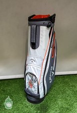 Used Callaway CHEV 14 Way Golf Cart Carry Bag White/Grey/Orange Las Vegas CC picture