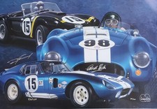 Bitten by the Snake by Danny Day Autographed by Carroll Shelby, Hill, and Gurney picture