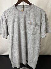 Carhartt Men's Short Sleeve T-Shirt, Medium, Relaxed Fit, Gray picture