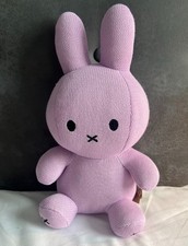 NEW Adorable Sitting Nijntje MIFFY 12” Lilac Knit Plush Doll * Holland picture